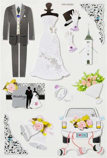 3D Sticker Hochzeit II - Bild 1