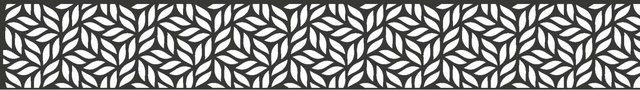 GroJa Steckzaun Designeinsatz Leafs Anthrazit B/H: 180 x 30 cm - Bild 1