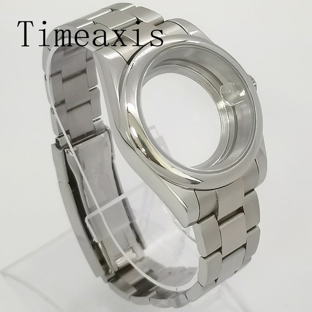 Timeaxis Uhrengehäuse Edelstahl, Silber, 36 mm/39 mm, Unisex - Bild 1