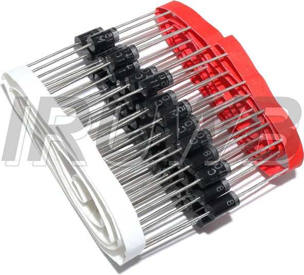 50 Stück Gleichrichterdiode 1N5408 DO-27 DIP 3A 1000V in Schwarz - Bild 1