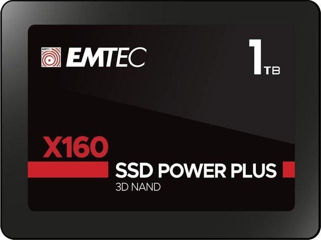 Emtec X160 SSD 1024 GB 2.5 Zoll Serial ATA III QLC 3D NAND Schwarz - Bild 1
