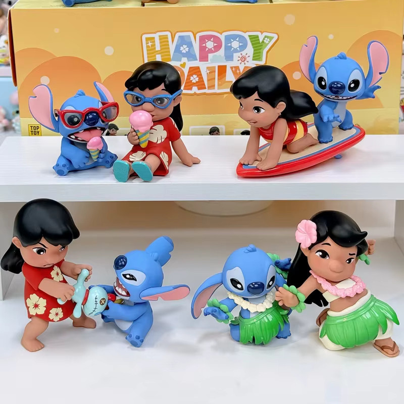 Disney Stitch Happy Daily Series Blind Box, Puppe, Überraschungs-Desktop-Ornament - Bild 2