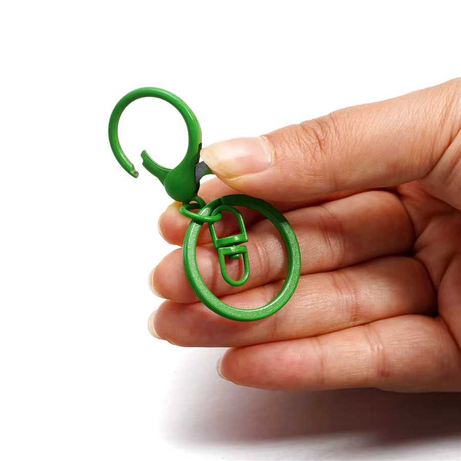AGCFABS Schlüsselring Metall, bunte Karabiner, 70 mm, Unisex - Bild 2
