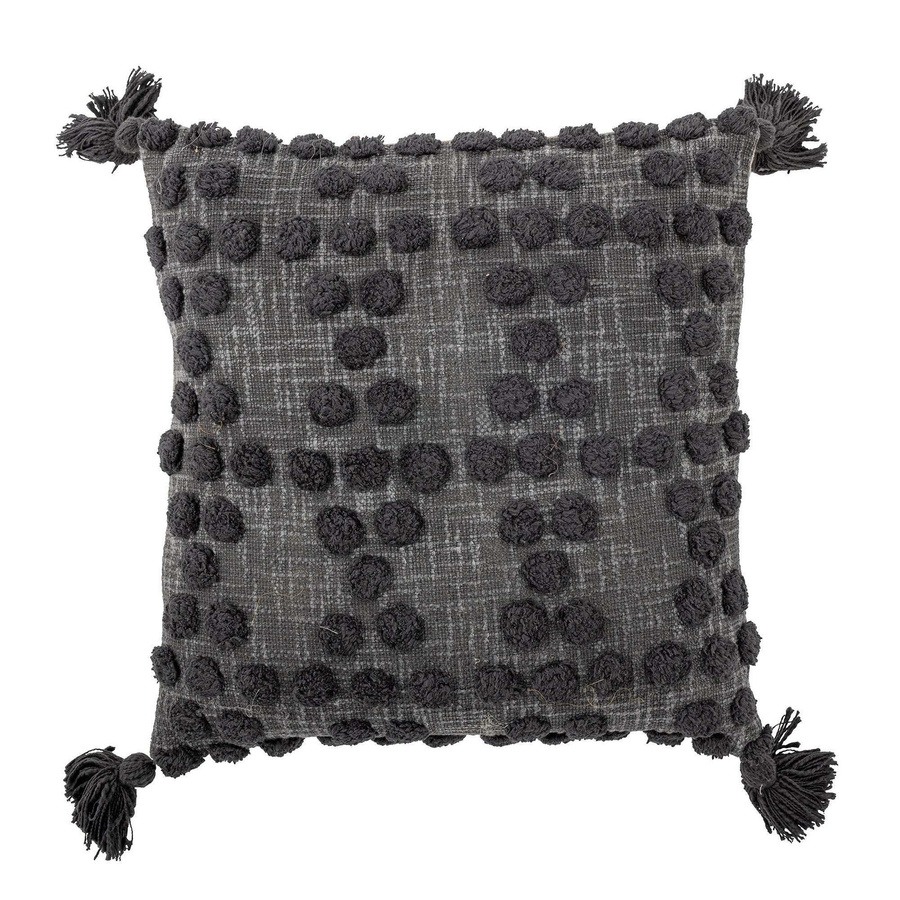 Bloomingville Kissen Adiva aus Baumwolle, grau, B/T/H: 45 x 45 x 45 cm - Bild 1
