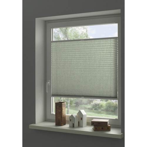 Gardinia Seitenzug-Rollo Thermo, weiß, Streifen, Polyester, B/H: 180 x 202 cm - Bild 2