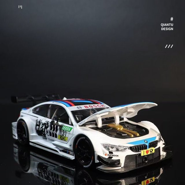 MAKEDA BMW M4 DTM M6 BMW CSL Rennwagen, Modell, 1:24, Metall, Weiß - Bild 1