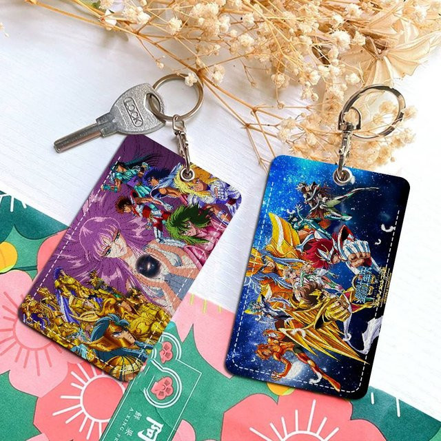 Saint Seiya Anime Kartenetui aus Kunststoff für Kreditkarten und Ausweise, Multicolour, Unisex - Bild 1