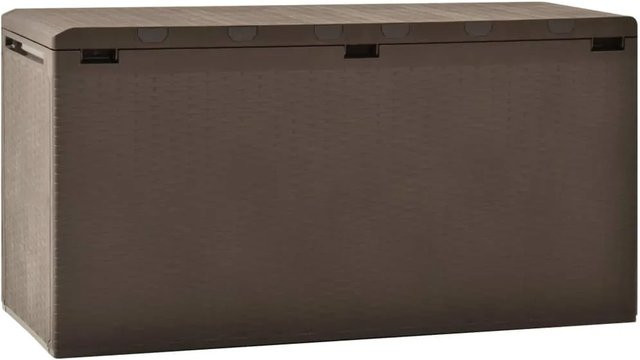 vidaXL Gartenbox aus Kunststoff in Braun, B/T/H: 114 x 47 x 60 cm - Bild 1