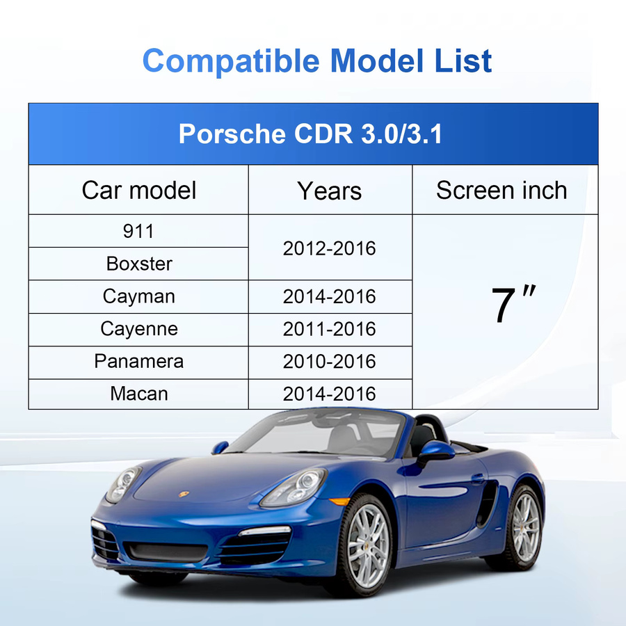 EzoneTronics Kabelloses CarPlay und Android Auto Nachrüstkit für Porsche 911 Cayenne Cayman Boxster Panamera 2012-2016, Farbe: Schwarz, für CDR 3.0/3.1 - Bild 7