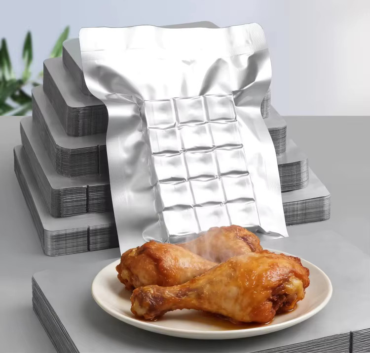 100 Stück leotrusting Aluminiumfolien-Vakuumbeutel in Silber zum Selbstbedrucken und Heißsiegeln für Lebensmittel wie Fleisch oder Matcha - Bild 4
