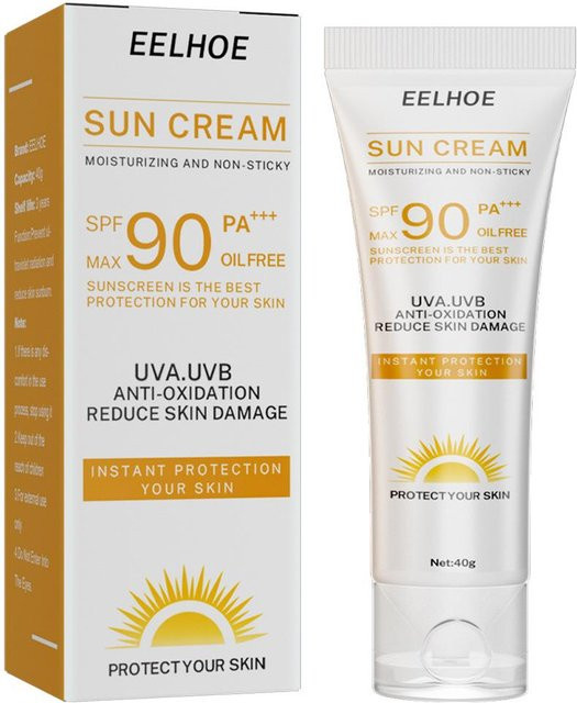EELHOE Sonnencreme für Gesicht und Körper, LSF 90, 40 g - Bild 1