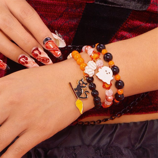 RINHOO FRIENDSHIP Armbänder, Perle, Schwarz, Damen - Bild 1