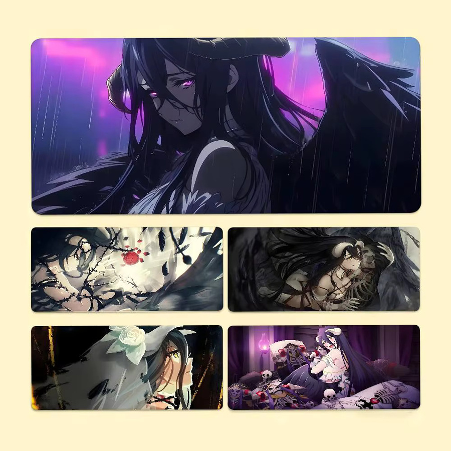 Anime Albedo Mauspad Multicolour Schreibtischunterlage für Laptop und Tastatur - Bild 2
