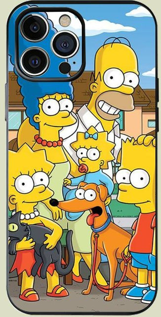 Die Coole S-Simpsons Silikon Handyhülle für Apple iPhone 17 16 15 14 13 12 Pro Max und 13 mini in Multicolour - Bild 1