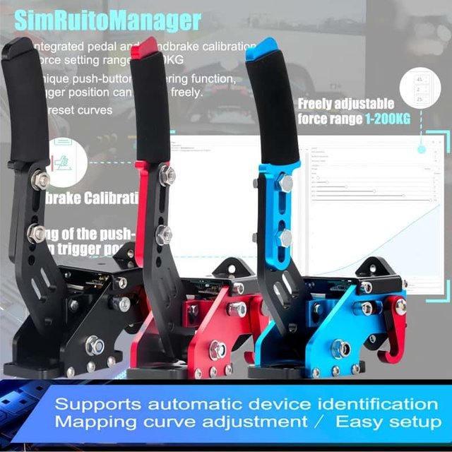 Sim Rui USB Handbremse für PC Simracing Simulator Drift Lenkrad Hebel - Bild 1