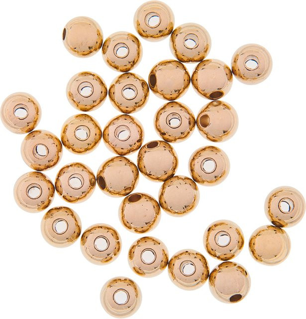 Rico Design Perlen, gold, 6 mm, 60 Stück - Bild 1