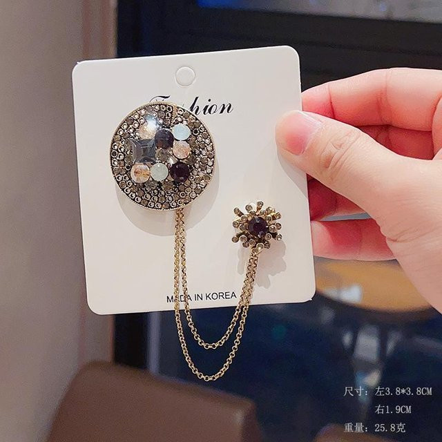 YIRAN Anstecknadel Biene, Strass, Weiß, Damen - Bild 1