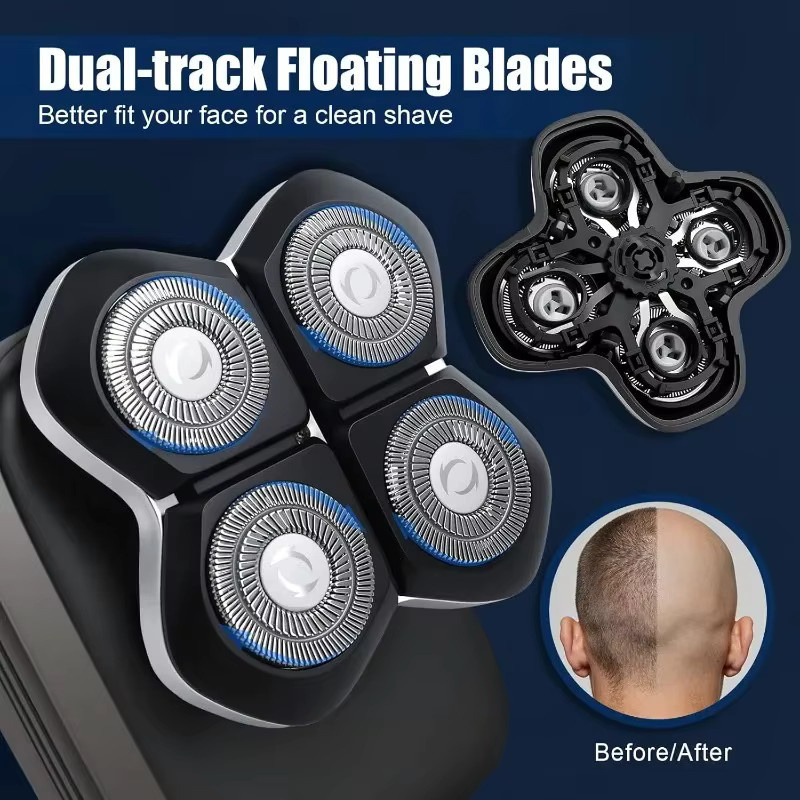 Freebird FlexSeries Pro Ersatz-Scherköpfe für Herren, waschbar - Bild 4