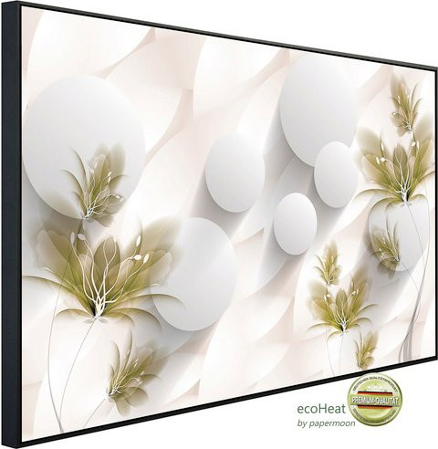 papermoon EcoHeat Infrarotheizung mit Blumenmuster in Bunt und Matt-Effekt, inklusive App-Steuerung und Überhitzungsschutz - Bild 1