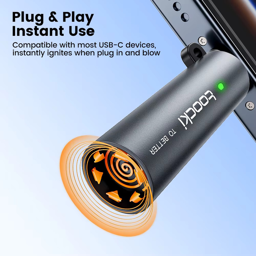 Toocki Mini USB-C Zigarettenanzünder Flammenlos Windfest und Tragbar - Bild 2