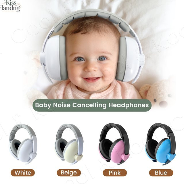momo&dudu Baby-Gehörschutzkappen in Beige für Säuglinge von 3 Monaten bis 3 Jahren - Bild 1