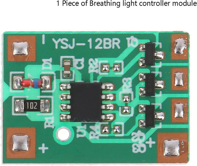 Grünes Lichtmodul mit Breathing-Effekt für 3V 6V 12V, 3-Wege-Steuerung, 300mAh - Bild 1