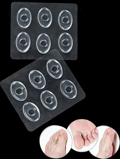 Ua Fußhautentferner-Pads, Gel-Silikon, 12 Stück - Bild 1