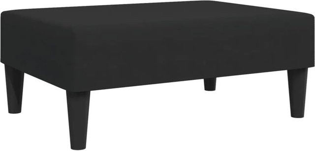 vidaXL Fußhocker Schwarz Samt B/T/H: 77 x 55 x 31 cm - Bild 1