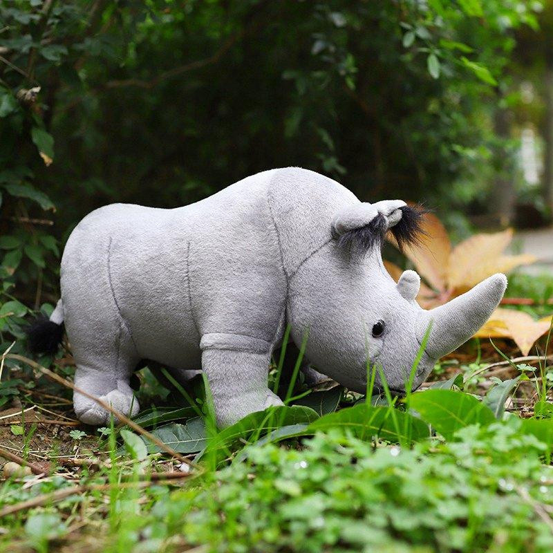 Realistische Nashorn-Plüschtiere, weiche Nashorn-Kuscheltiere, 35cm - Bild 2