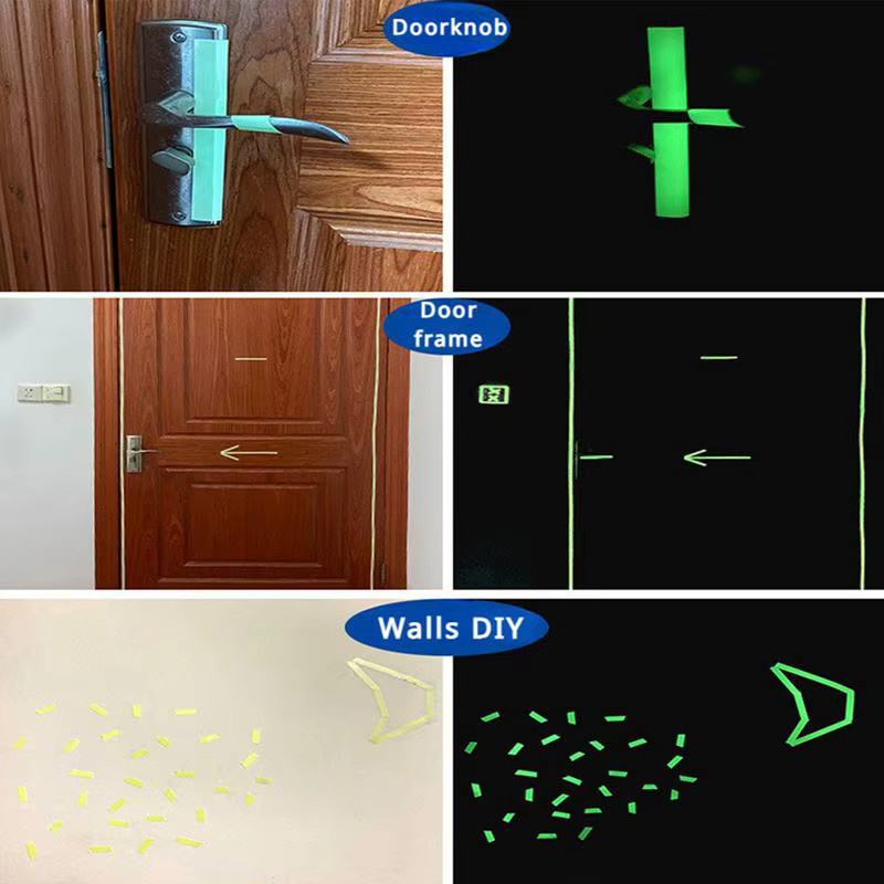 Fluoreszierendes Leuchtband in Grün als Warnaufkleber für Treppen und Bühnen, erhältlich in den Maßen 1 cm x 3 m oder 5 cm x 5 m - Bild 4