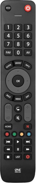 One For All URC7115 Universal-Fernbedienung in Schwarz - Bild 1