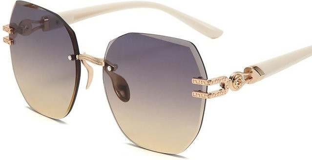 The Tide Big Box Sonnenbrille, randlos, rund, Kunststoff, braun, Damen - Bild 1