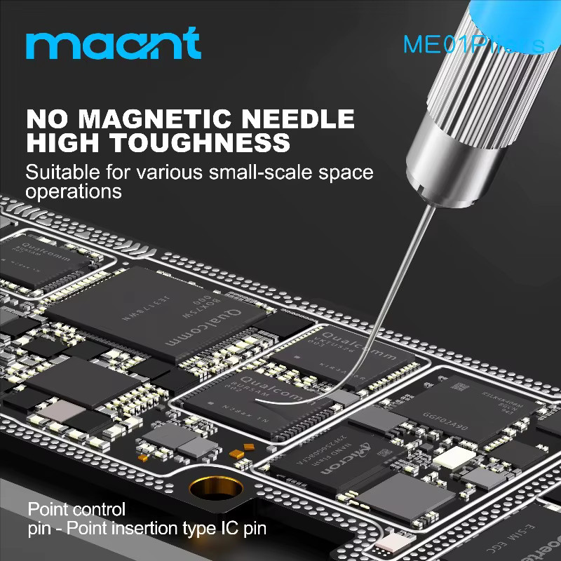 MaAnt ME01 Präzisions-Chip-Aufnahmenadel-Set für CPU, Festplatte, PCB-Chip-Entfernung und Handy-Reparatur, nicht magnetisch - Bild 2