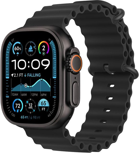 LUJING Uhrenarmband Silikon, schwarz, Unisex - Bild 1