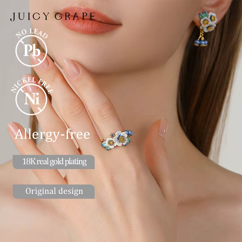 Juicy Grape Ring, 18K vergoldet, Emaille, Damen - Bild 2