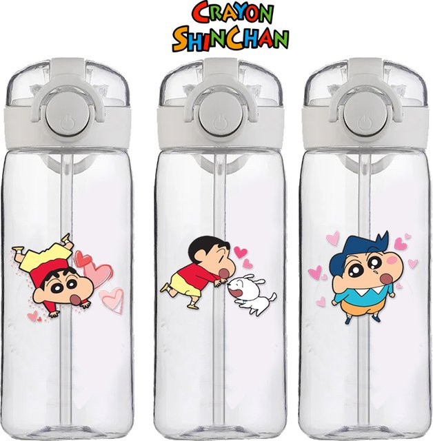 Bandai Anime Crayon Shin-chan Trinkbecher, 400ml, Cartoon-Stil, sturzsicher - Bild 1