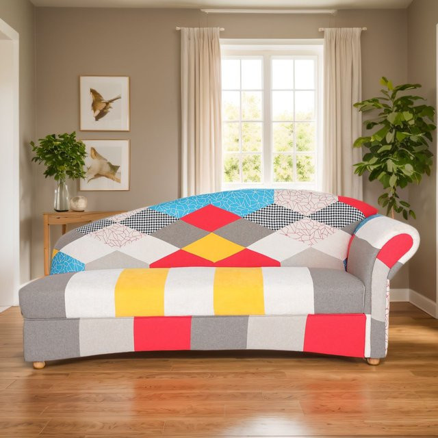 3-Sitzer Sofa Loretta Prestige Home mit rechter Armlehne, Bunt, B/T/H: 193 x 83 x 85 cm - Bild 1