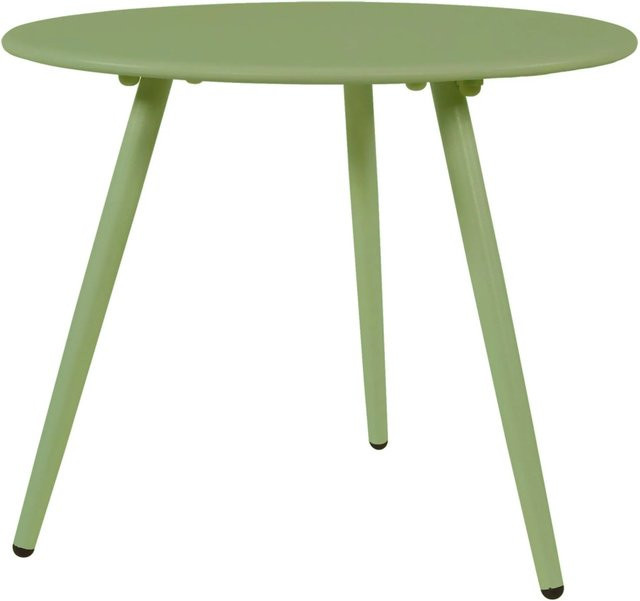 Lesli Gartentisch Rafael Rund aus Stahl in Grün, Durchmesser: 45 cm - Bild 1