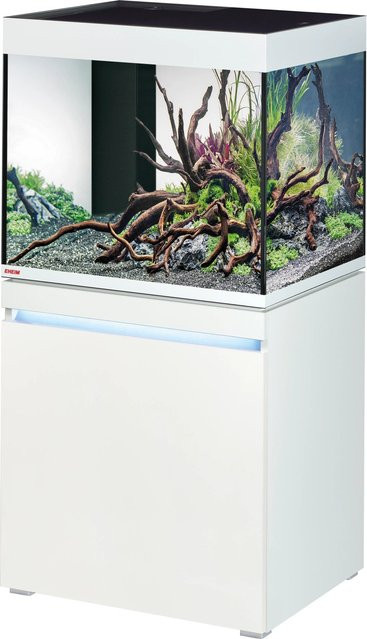 Eheim Aquarium-Kombination Incpiria 230 in Alpin Weiß mit Schwarzglas - Bild 1