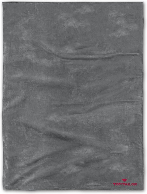 Wohndecke TOM TAILOR Fluffy Anthrazit Grau B/T: 200 x 150 cm - Bild 1