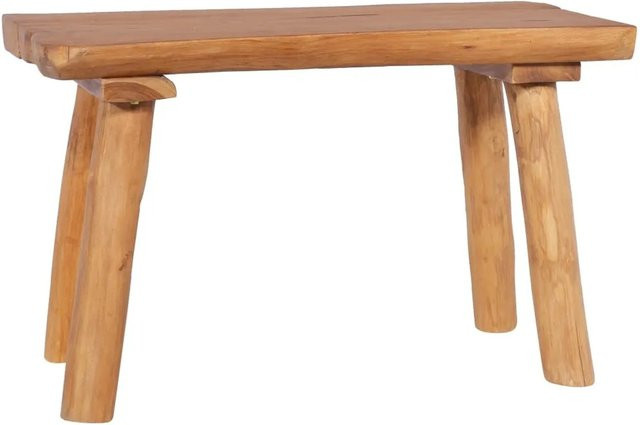 vidaXL Gartenbank aus Teak-Massivholz in Braun, Breite: 80 cm - Bild 1