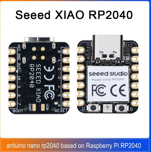 Seeed Studio XIAO RP2040 Entwicklungsboard in Schwarz für MicroPython und Arduino Nano RP2040 basierend auf Raspberry Pi RP2040 - Bild 1