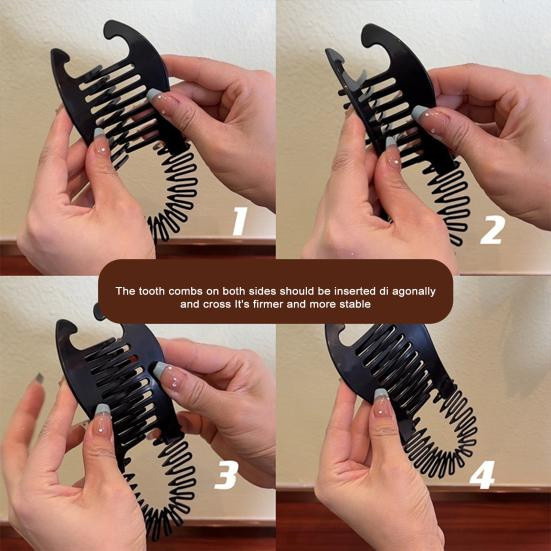Inner Beauty Show Haarspange Bananen-Clip, schwarz, Damen - Bild 6