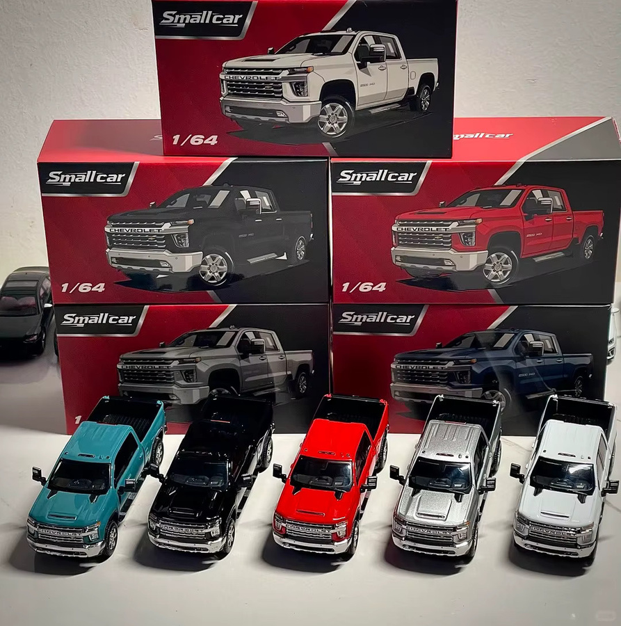Masdi Chevrolet Silverado Pickup Truck 2500HD, Modellauto, 1:64, Blau - Bild 2