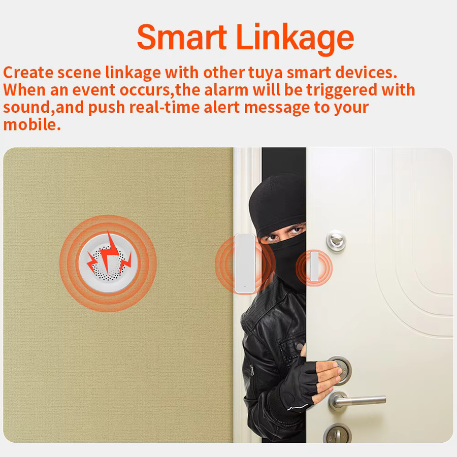 Tuya Zigbee WiFi Smart Sirene mit 100 dB Alarm Lautsprecher für dein Smart Home Security System kompatibel mit SmartLife und Alexa - Bild 4