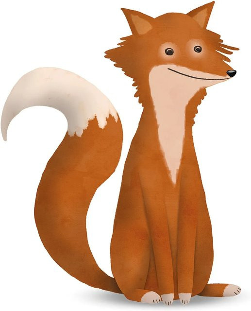 Komar Wandbild Cute Fox Poster aus Qualitätsvlies, Breite: 40 cm, Höhe: 50 cm - Bild 1