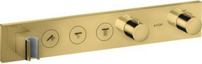Hansgrohe Axor Select UP-Thermostat Fertigmontageset für 3 Wasseranschlüsse in polierter Goldoptik - Bild 1