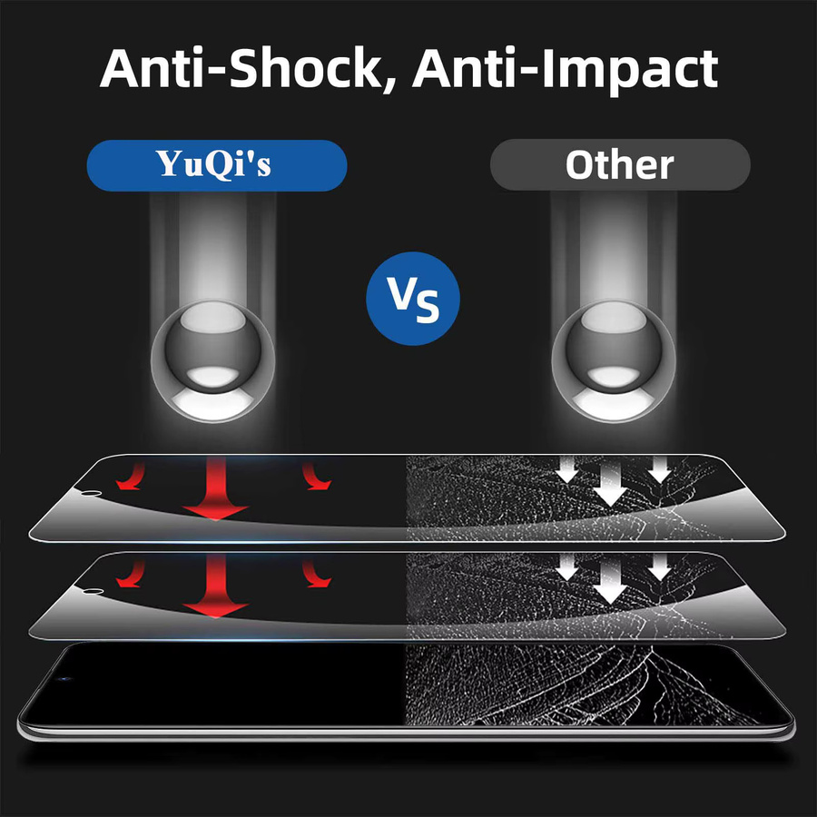 Samsung Displayschutzfolie aus gehärtetem Glas für Galaxy A73, transparent - Bild 3