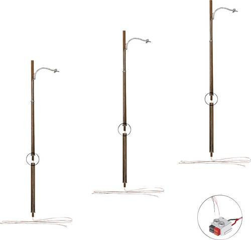 Woodland Scenics H0 Holzmastleuchte einfach WJP5630 3er Pack - Bild 1