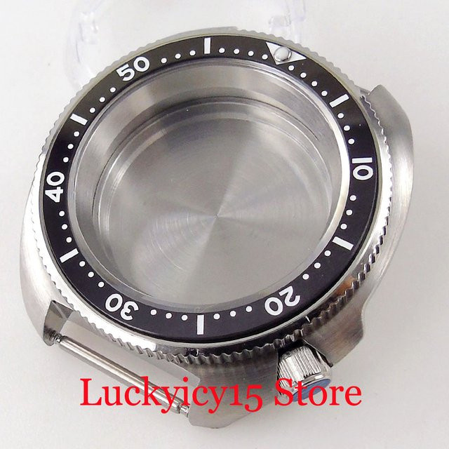 Tandorio Kapitelring, Edelstahl, Schwarz, für Captain Willard Turtle 44mm - Bild 1